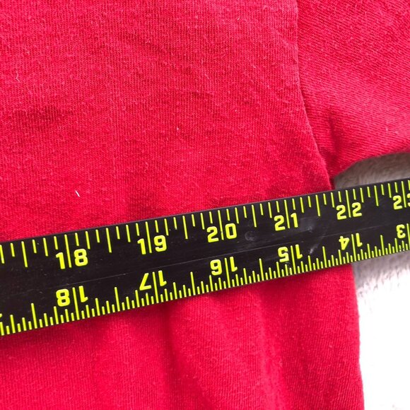 Vintage Mens Houston T-Shirt Size XL Red Short Sleeve Casual Graphic Tee - Picture 7 of 10